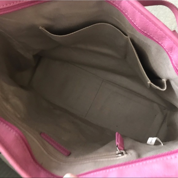 SOLD - Jack Georges Bright Pink Shoulder Bag - GUC - Picture 3 of 16